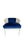 Hollywood Regency Italian Cobalt Blue Velvet Cane Back Chair Vintage For Sale - Image 4 of 9