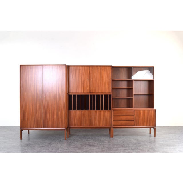 Mid-Century MTP Teak Wall Unit by M. Grabiński for Ikea, 1960s, Set of 3 For Sale - Image 13 of 13