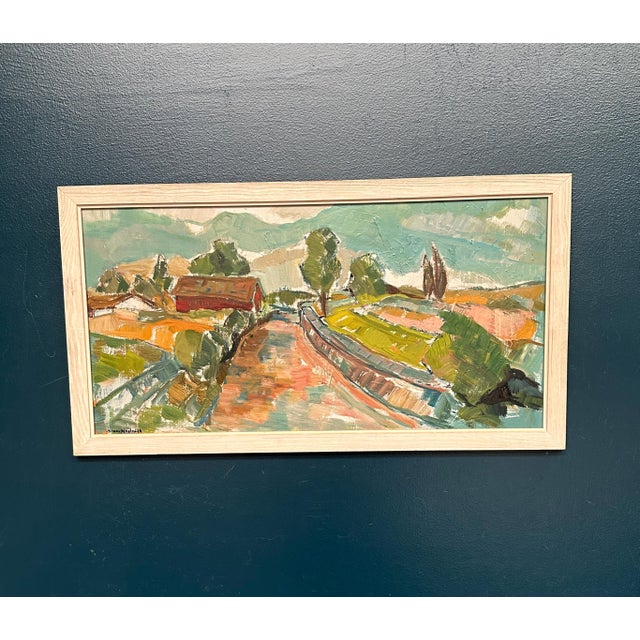 Sture Haglundh, Landscape, 1950s, Oil Painting on Panel, Framed For Sale - Image 14 of 18
