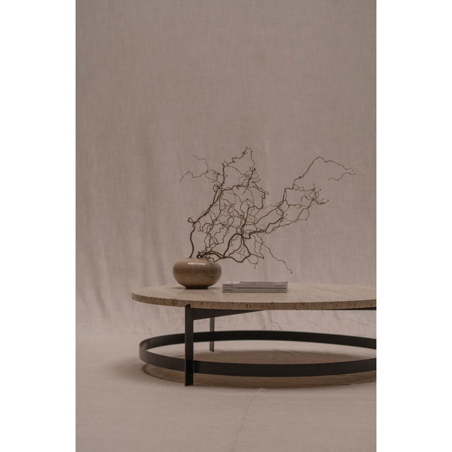 Large Vintage Travertine Coffee Table, 1970s For Sale - Image 4 of 13