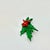 Mid-Century Boho Chic Americana Christmas Painted Holly With Berries Swag Brooch. For Sale - Image 4 of 6