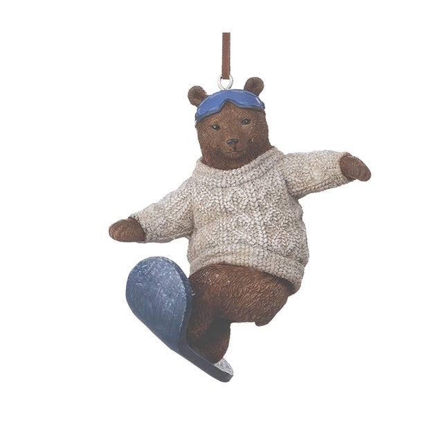 Bring a whimsical, woodland charm to your holiday decor with this Skate and Snowboard Bear Ornament Set. These playful...