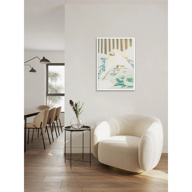 Contemporary High Maintenance by Lucia Jones in White Frame, Large Art Print For Sale - Image 3 of 3