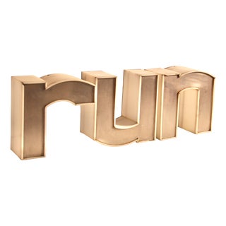 Mid-Century Modern Illuminated Run Letters, 1970s, Set of 3 For Sale