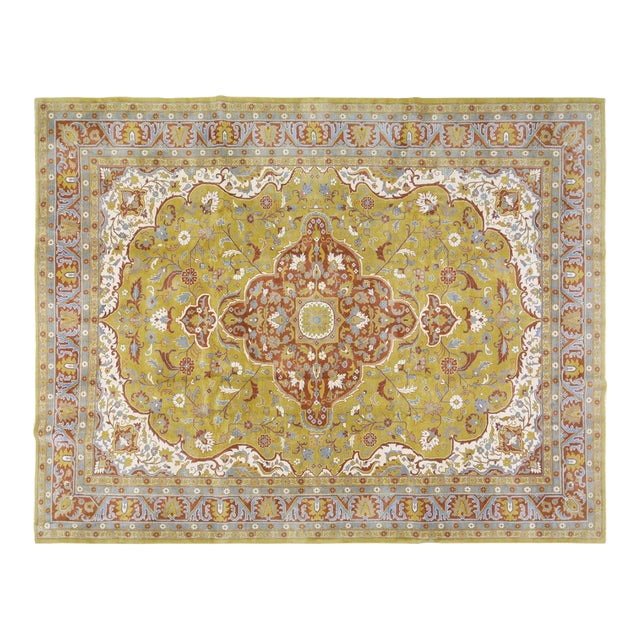 Vintage Turkish Anatolian Hand Knotted Wool Rug, 9x11'9 For Sale