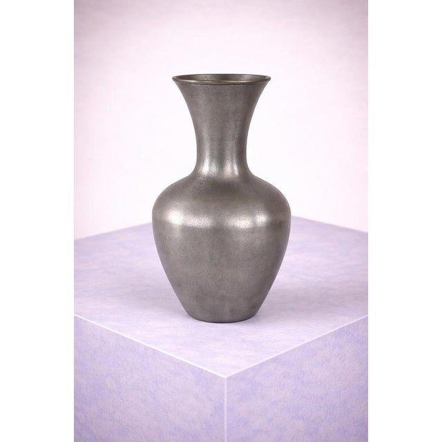 Swedish Modern Pewter Vases by Schreuder & Olsson, 1970s, Set of 3 For Sale - Image 6 of 7
