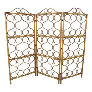 Rattan Room Divider, Italy, 1960s For Sale