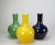 Contemporary Asian Modern Deep Blue Long Neck Porcelain Vase For Sale - Image 3 of 4