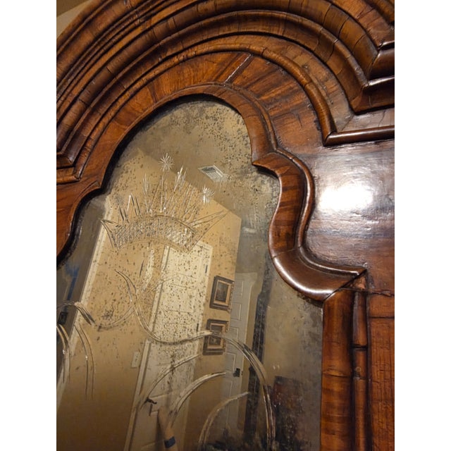 Queen Anne Double Domed Burr Walnut Bureau Bookcase Secretary For Sale - Image 11 of 17