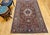 Vintage Persian Kashan Rug, Hand-Knotted Wool, Floral Pattern, Navy & Ivory, 5x7 For Sale - Image 10 of 18