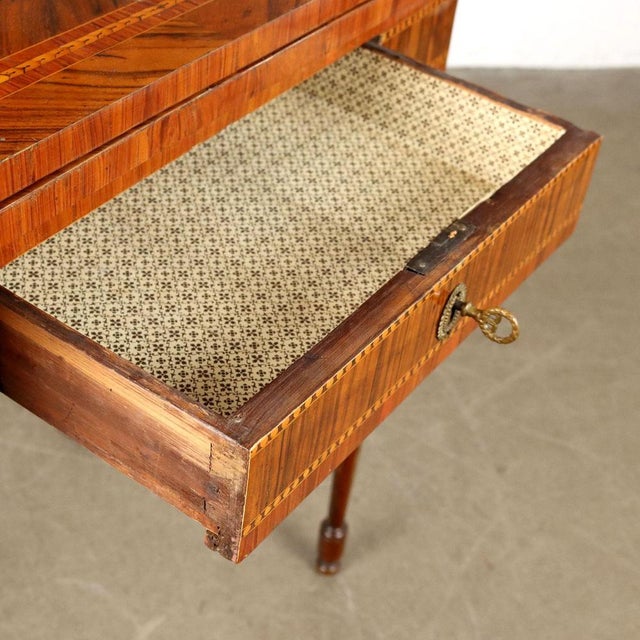 Brown Italian Neoclassical Game Table For Sale - Image 8 of 16