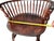Set of 6 Vintage Bent Brothers Solid Maple Sack-Back Windsor Captain's Dining Chairs, Circa 1940s For Sale - Image 16 of 17