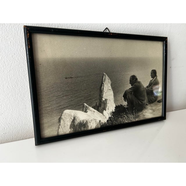 Mid-Century Modern Mid 20th Century Pair of Photos-Couple at Beach For Sale - Image 3 of 9