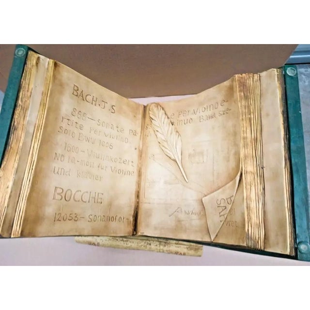 Glass New Eichholtz Old Books Antique Side Table Antique Book Stack Clear Glass Top For Sale - Image 7 of 7