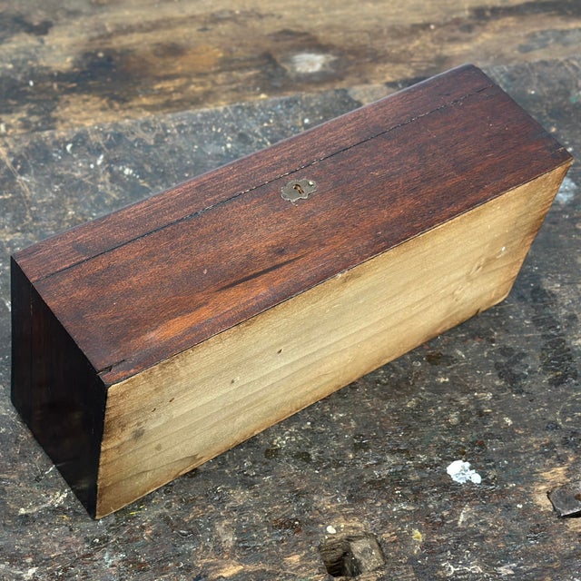 Antique Kronprinz Wilhelm Hand Carved Wooden German Trench Art Box For Sale - Image 10 of 12