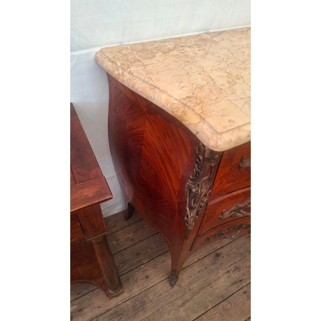Louis XV Style Marquetry Chest of Drawers, 1959 For Sale - Image 9 of 10