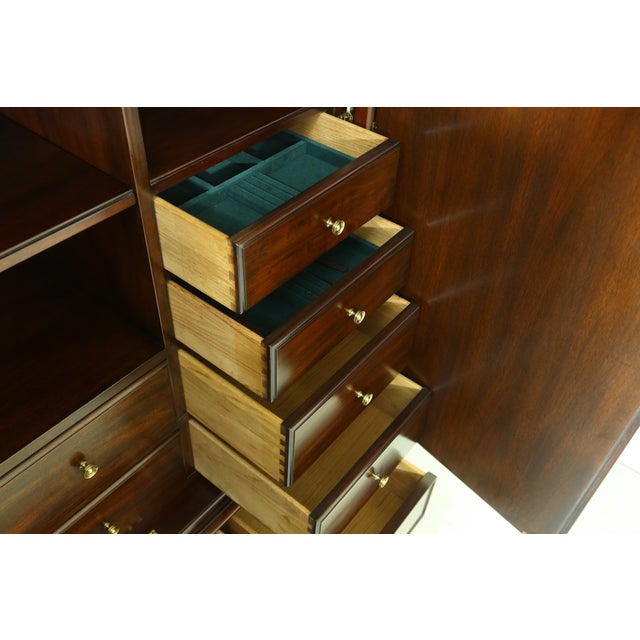 Henkel Harris Figural Mahogany Bedroom Armoire Cabinet ...