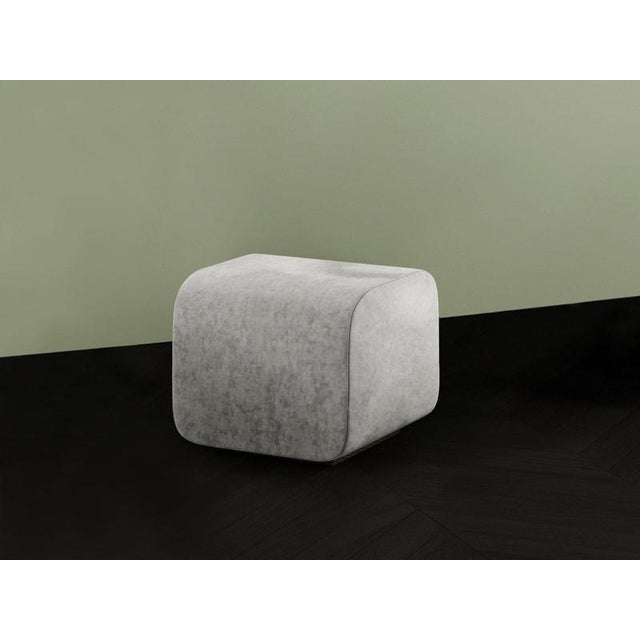 Frank ottoman by haymann editions dimensions: d 45 x w 45 x h 40 cm. Materials: upholstery, wood. With «franck» charles...