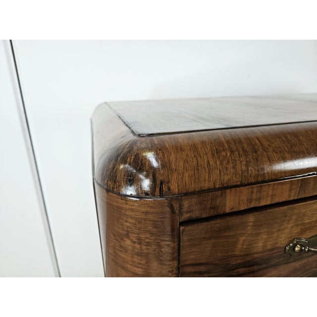 1940s Vintage Art Deco Dresser in Walnut, 1940s For Sale - Image 5 of 18
