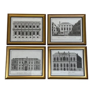 Vintage Historical Buildings Set of 4 England For Sale