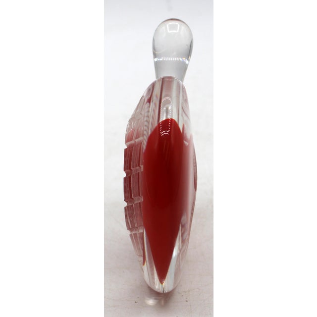 Late 20th Century American Art Glass "Hearts" Perfume Flask For Sale - Image 4 of 7