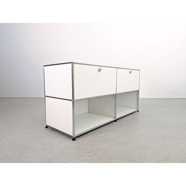 Vintage Sideboard in Pure White by Fritz Haller & Paul Schärer for USM Haller For Sale - Image 5 of 11