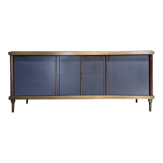 Jiun Ho Montresor Sideboard - Oak, Cinnamon Brass Accents For Sale