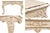 Wood Late 20th Century Turner MFG Co Rococo Style Set Ornate Cream Distressed Console Table Oval Mirror For Sale - Image 7 of 8