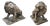 Lifesize Lion Gatekeeper Statues Stone Country House, Set of 2 For Sale