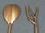 Grant Dawson Mangrove Collection 24k Gold-Plated Salad Servers, Set of 2 For Sale - Image 9 of 15