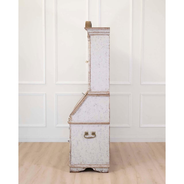 18th Century Danish Rococo Secretary with Serpentine Front, circa 1760 For Sale - Image 12 of 12