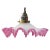 Metal Art Nouveau French Pink Frosted Glass Pendant Light, 1920s For Sale - Image 7 of 7