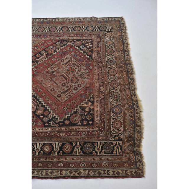 Antique Oliver Nomadic Village Rug, 5 x 8.3 For Sale In Milwaukee - Image 6 of 11
