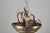 Mid 20th Century Restored Neoclassical Stenciled Milk Glass Pendant Light For Sale - Image 9 of 10