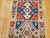 Vintage Turkish Tribal Kilim Runner, Handwoven Wool, Geometric Caucasian Pattern, Blue & Red, 3x8 For Sale - Image 11 of 17