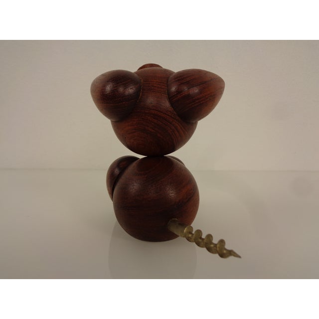 Wood Danish Teak Pig Corkscrew, 1960s For Sale - Image 7 of 18