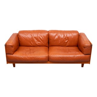 Leather Sofa by Pierluigi Cerri for Poltrona Frau, 1980s For Sale
