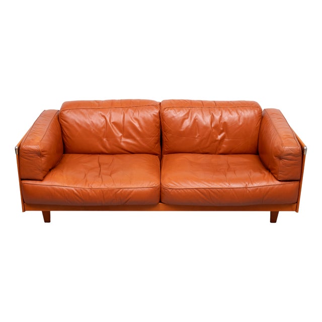 Leather Sofa by Pierluigi Cerri for Poltrona Frau, 1980s For Sale