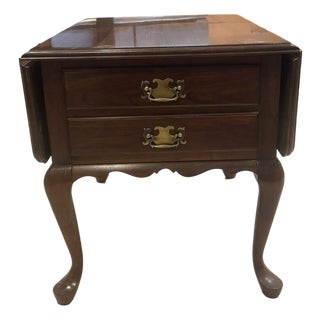 Queen Anne Cherry Drop Leaf End Table - Pennsylvania House For Sale