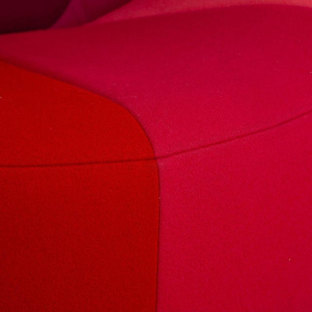 Modern Pumpkin Fabric Chair in Red by Pierre Paulin for Ligne Roset For Sale - Image 3 of 14