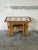 Mid 20th Century Oak Ceramic Tile-Top Nesting Tables Set of 3 Brown Scenic Windmill Motif Vintage For Sale - Image 5 of 11