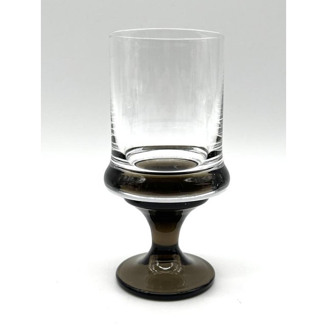 White Wine Glasses with Colored Base from Rosenthal, 1960s, Set of 4 For Sale - Image 6 of 12