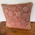 Victorian Late 20th Century Red and Gold Floral Jacquard Pillow With Twisted Rope Cord For Sale - Image 3 of 8