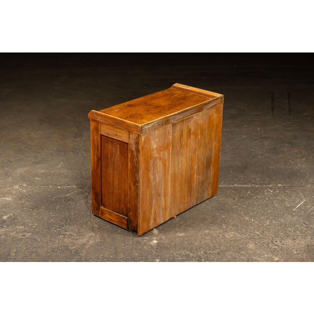 Wood Early 20th Century Wooden Small Parts Cabinet For Sale - Image 7 of 7