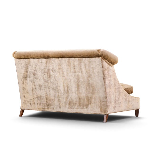 Textile Thomas Pheasant for Baker Furniture Villa Settee Sofa For Sale - Image 7 of 10