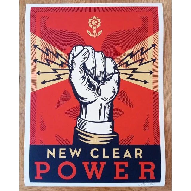 Paper Shepard Fairey Obey, New Clear Power, 2022 For Sale - Image 7 of 8