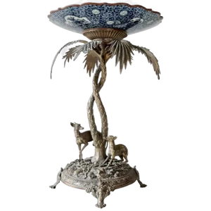 Whippets Centerpiece After PJ Mennes with Villeroy & Boch Plate from Elkington & Co