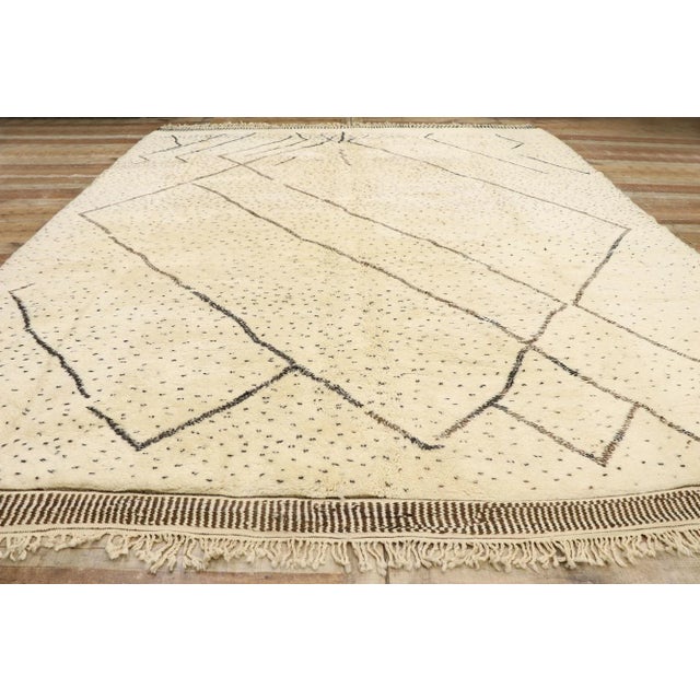 Textile Large Berber Moroccan Rug - 10'09 X 12'03 For Sale - Image 7 of 9