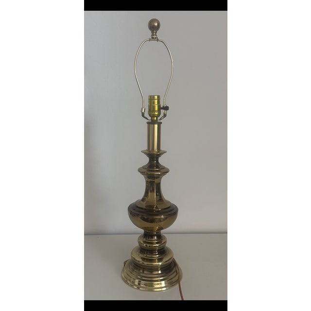 1950s Vintage Leviton Mid-Century Modern Brass Lamp For Sale - Image 5 of 5