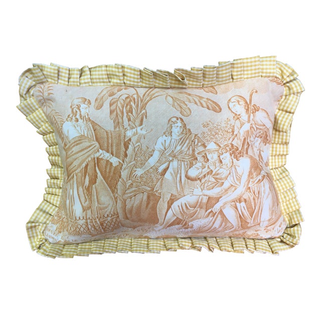 Toile "The Chastity of Joseph" Pillow For Sale